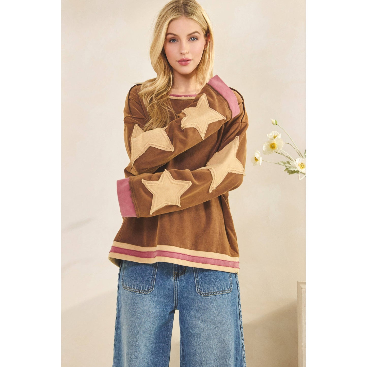 VINTAGE STAR PATCH PULLOVER