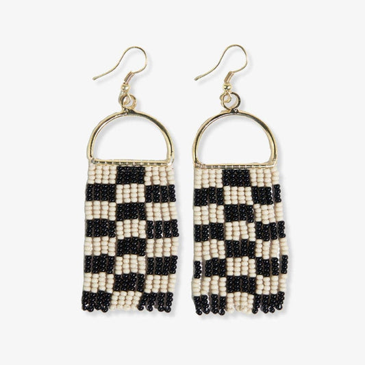 Allison Checked Earrings