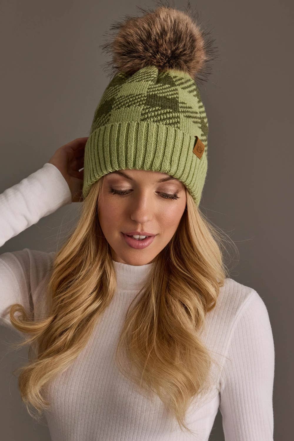 Green Plaid Hat