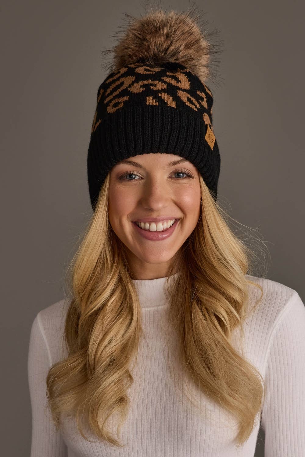 Black Leopard Hat