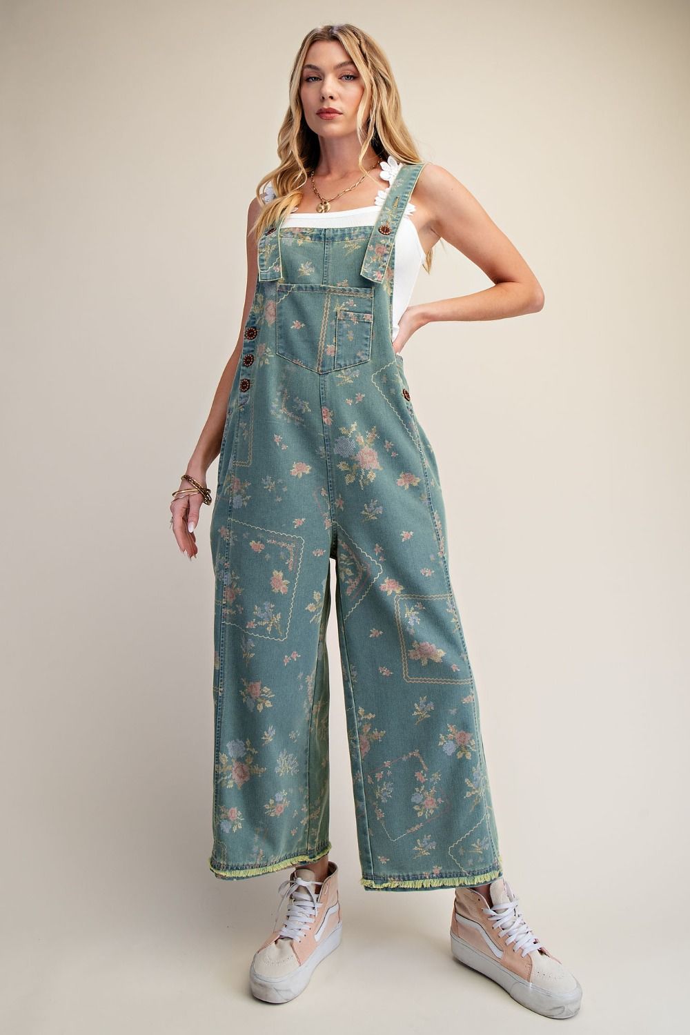 Vintage Flower Overalls