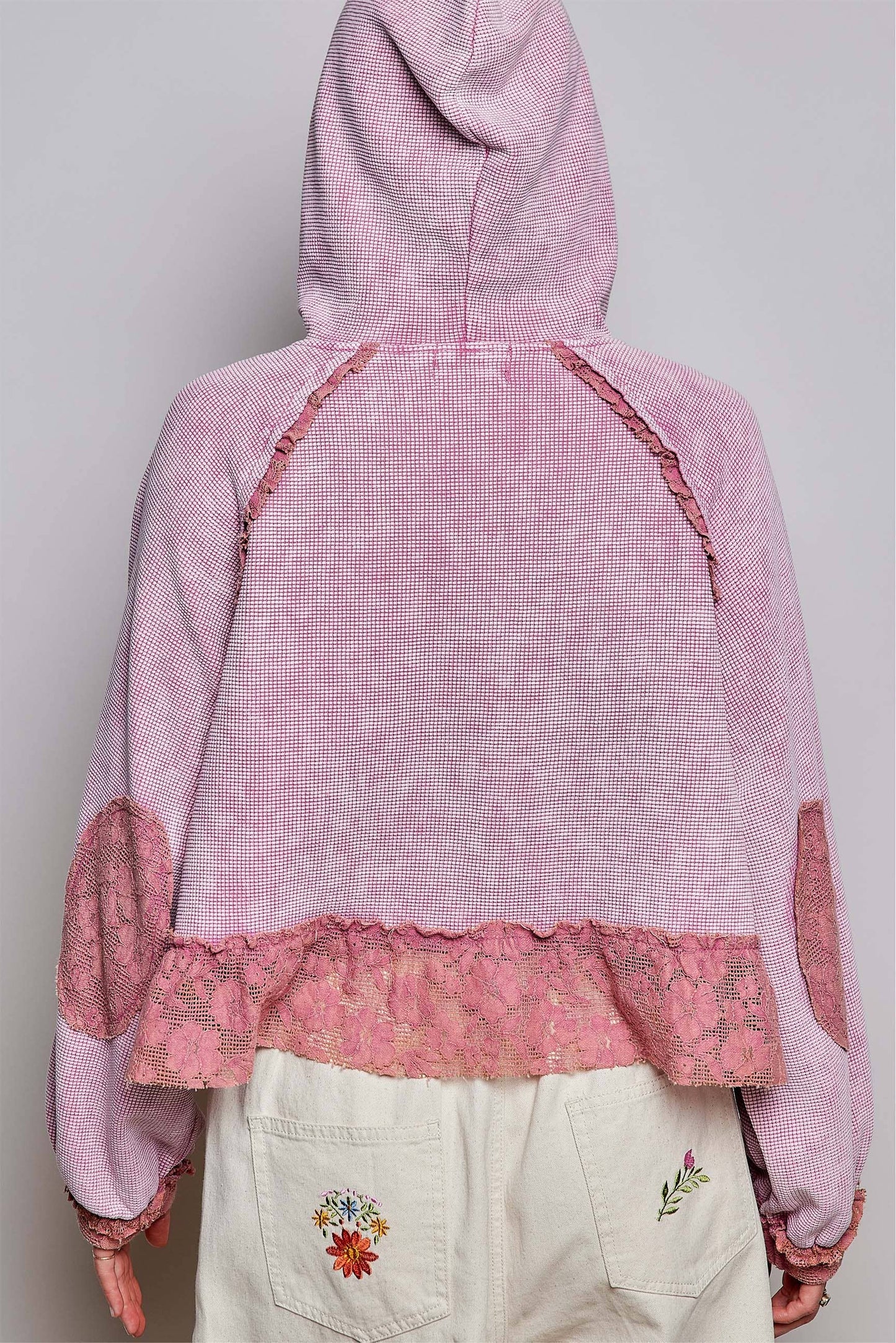 POL: Cropped Thermal Hoodie