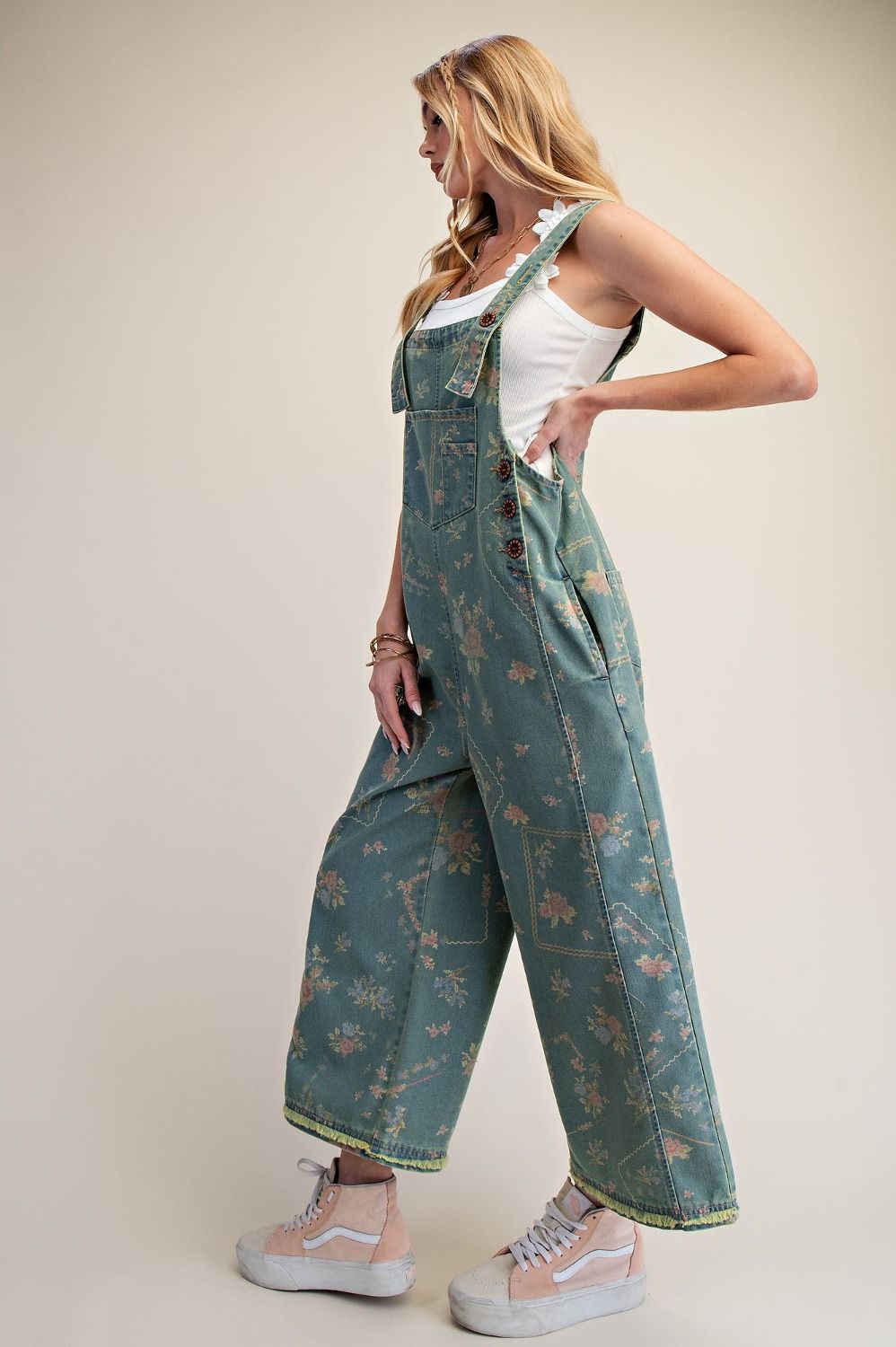 Vintage Flower Overalls