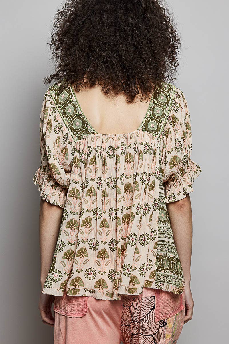Pol: Beaded Accent  Top