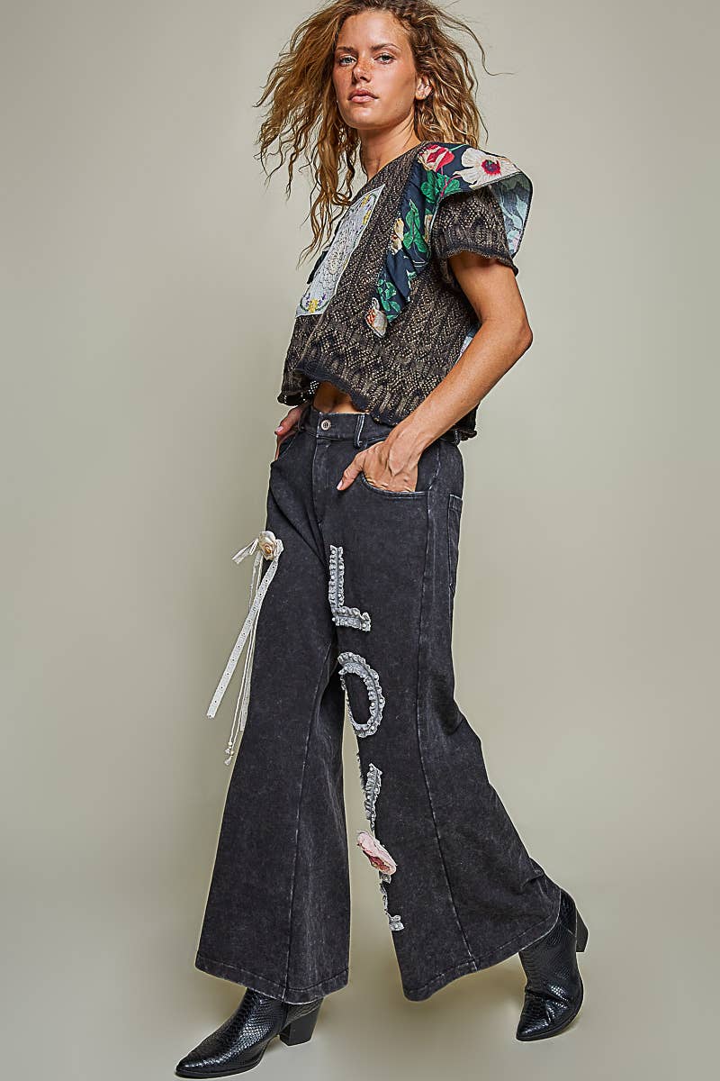 Love Lace Knit Pants