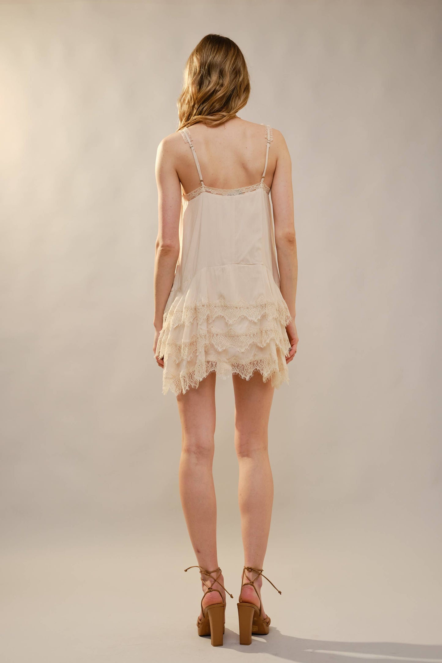 Lace Slip Mini Dress