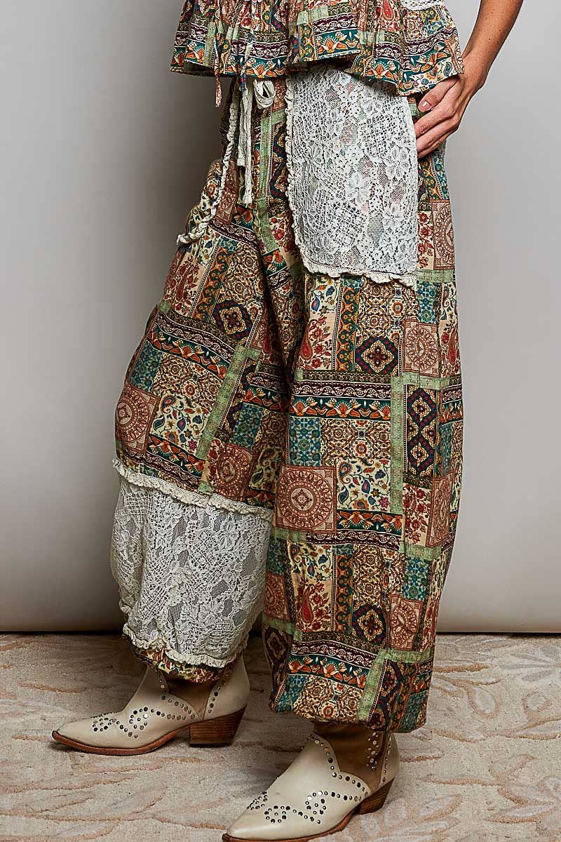 POL: Mosaic Print Pants