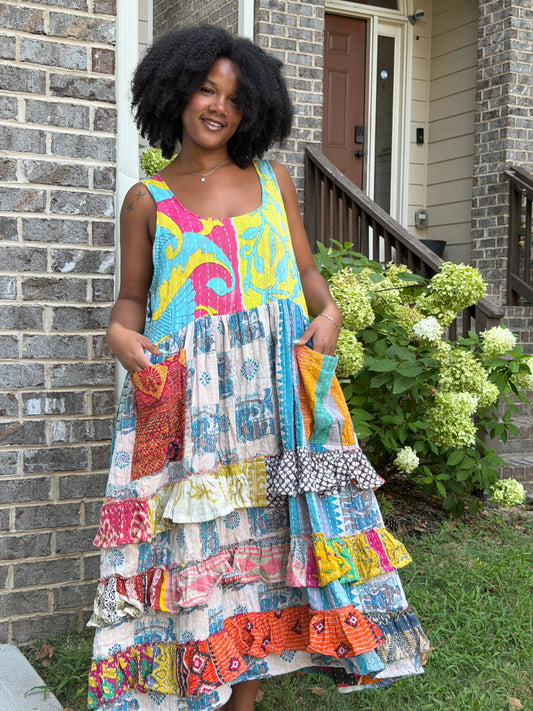Gypsy Caravan Kantha Dress