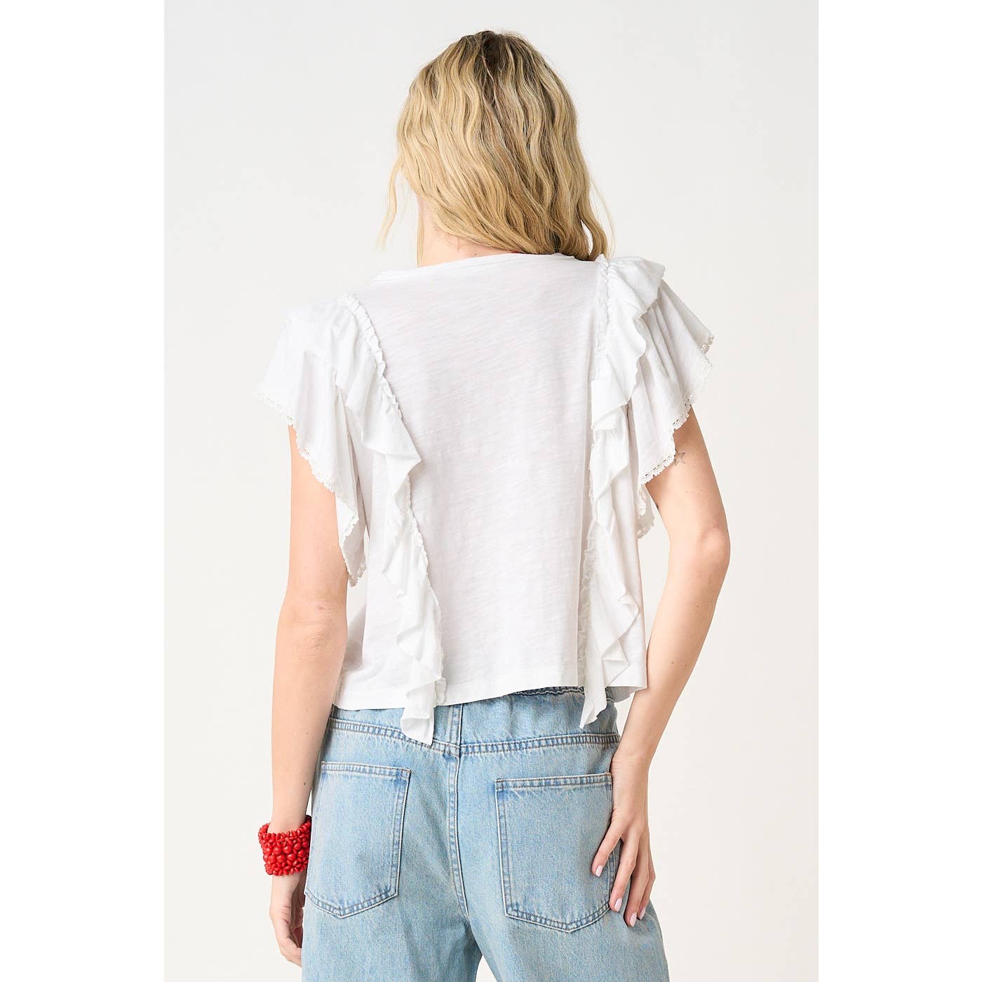 RUFFLED UP TOP