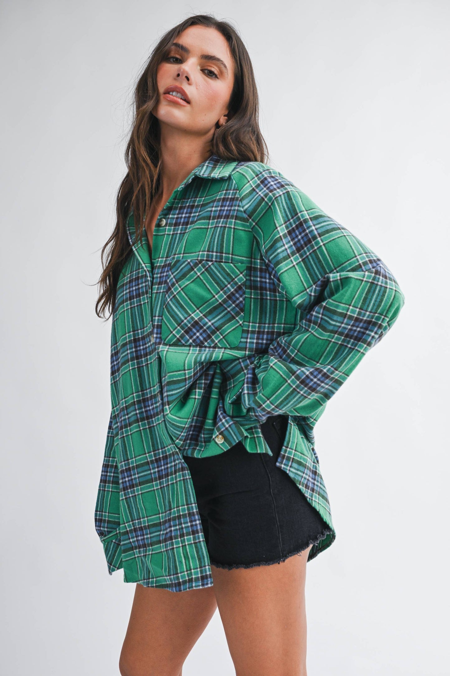 Oversized Flannel  Shirt