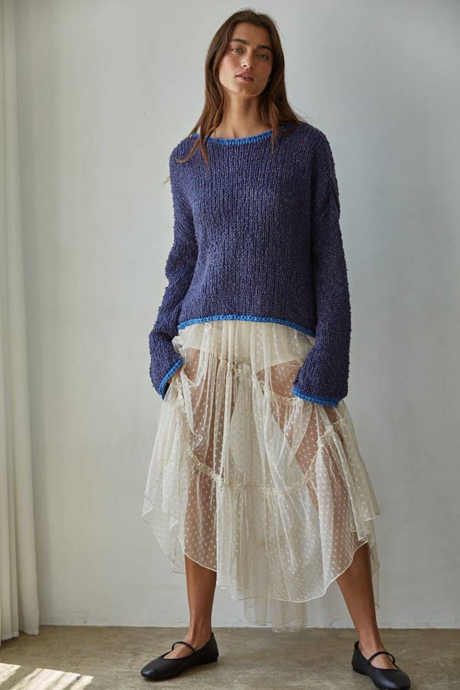 Swiss Dot Mesh Skirt