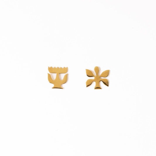 Abstract Nordic Post Earrings
