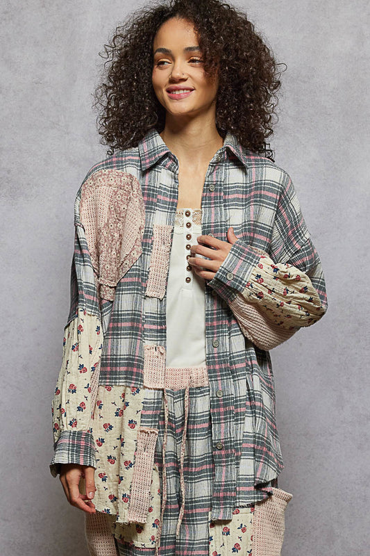 Pol: Pinky Plaid Tunic