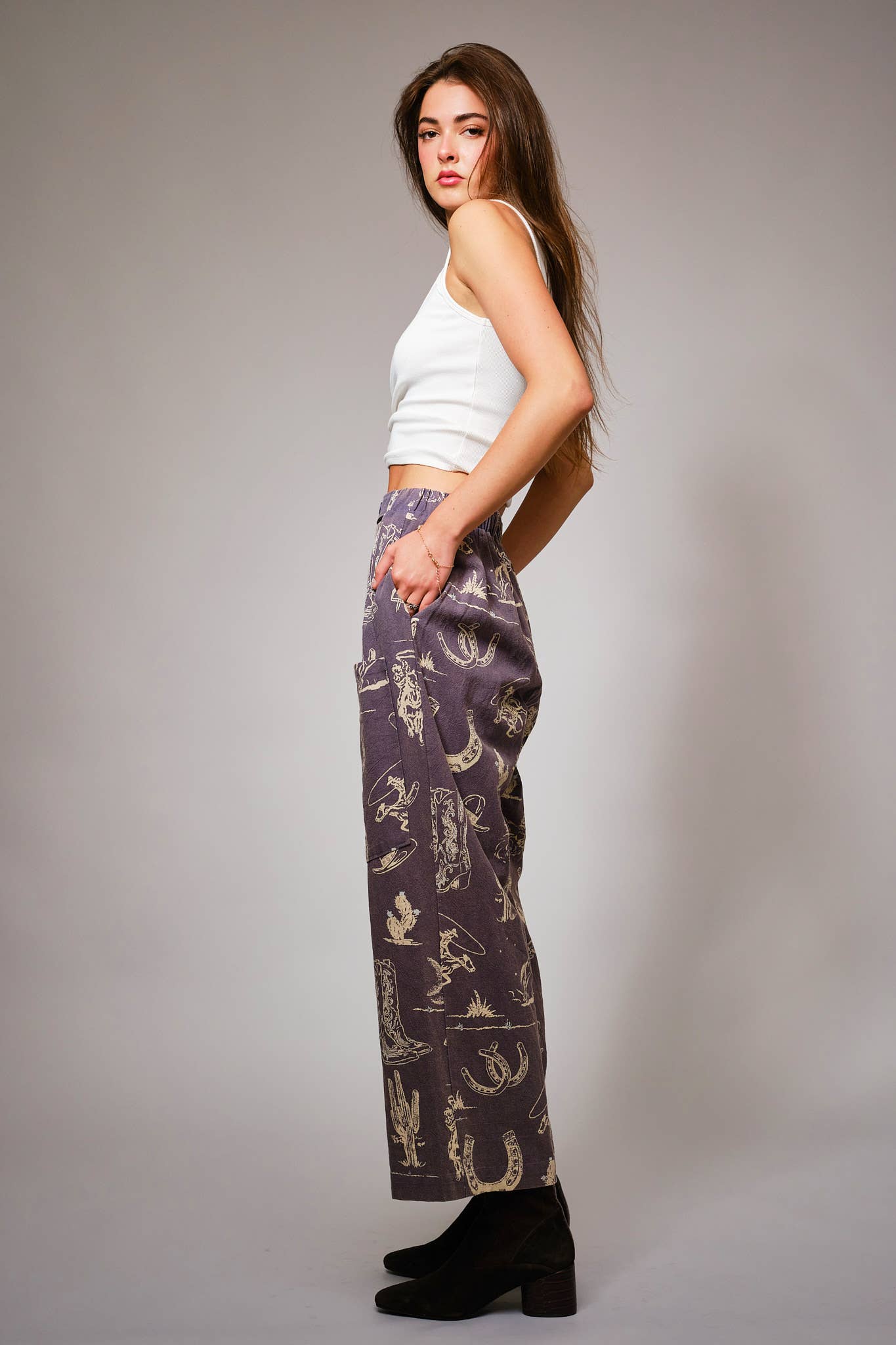 Western Printed Pants