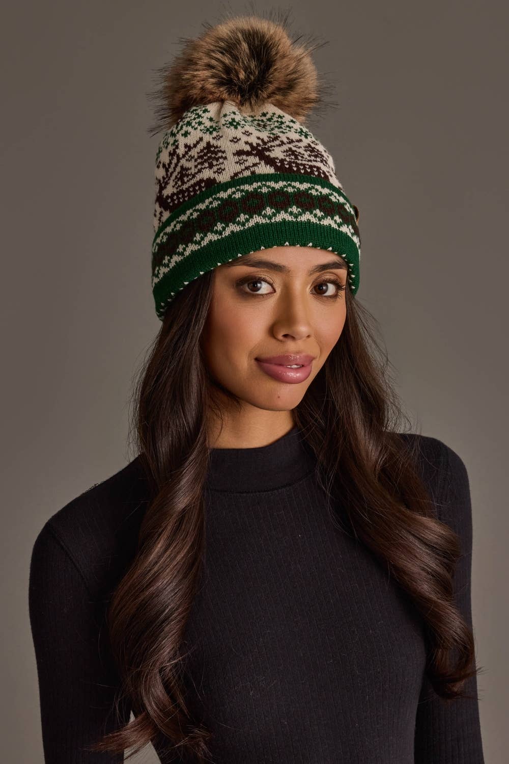 Cream Deer Hat