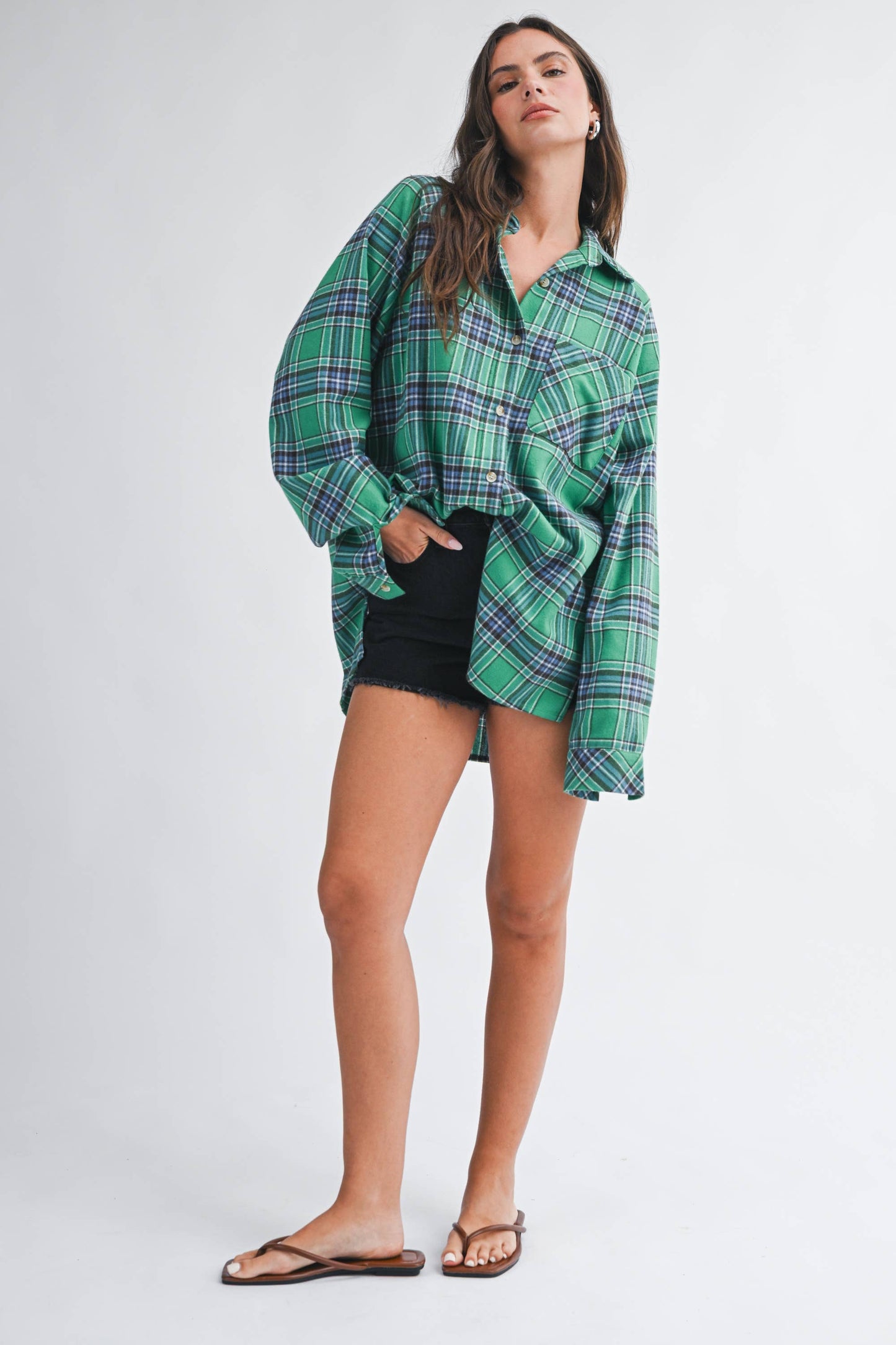 Oversized Flannel  Shirt