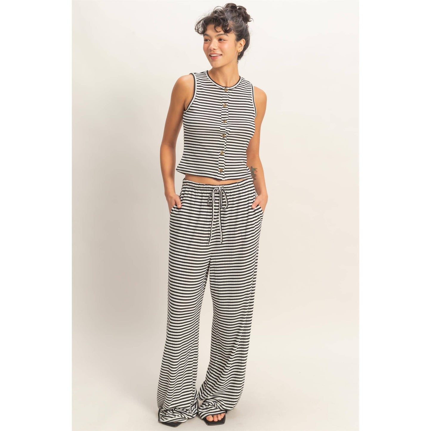 Striped Knit Pants