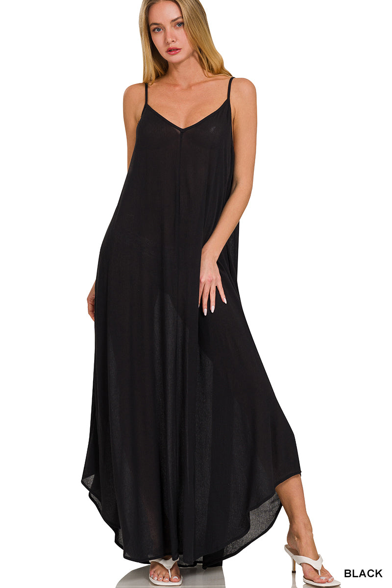 Woven Cami Maxi Dress