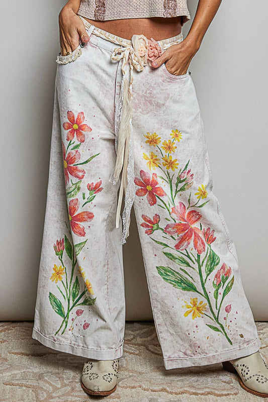 Pol: Hand-Painted Jeans