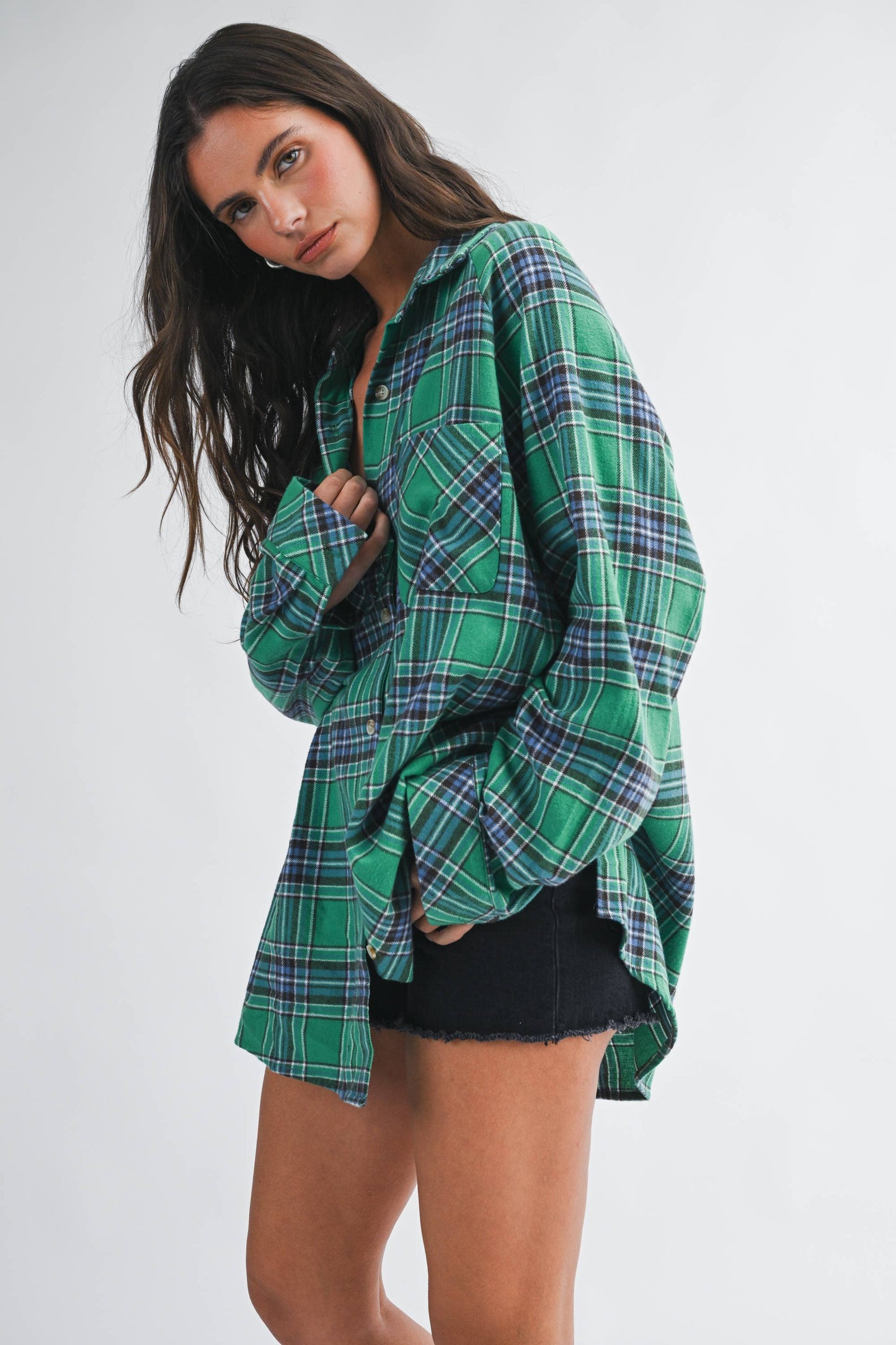 Oversized Flannel  Shirt