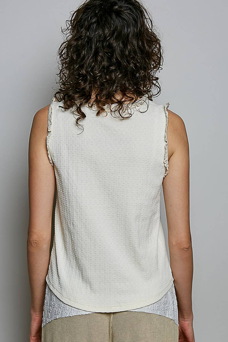 POL: Lace Trim Tank