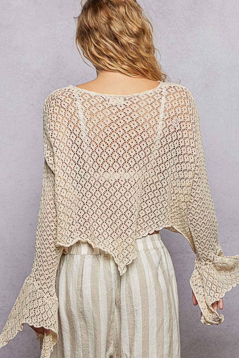 POL: Crochet Weave Sweater