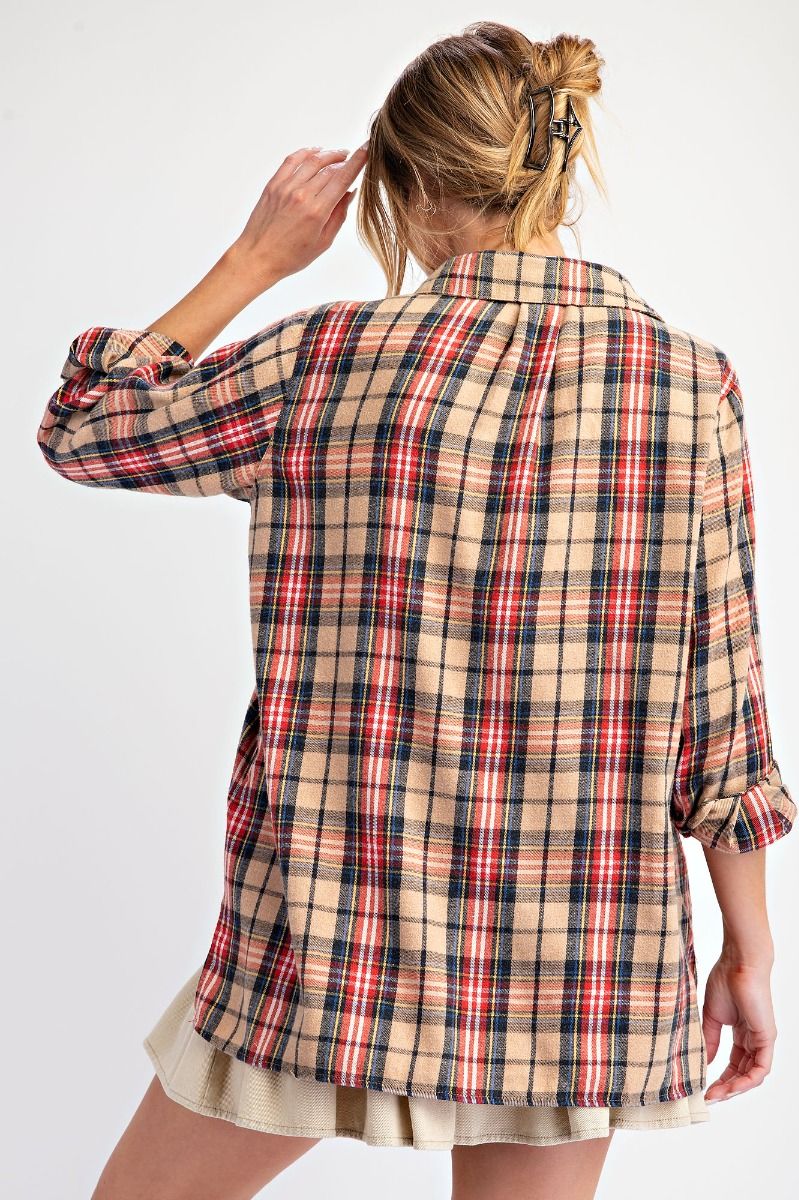 Elsie Plaid Top