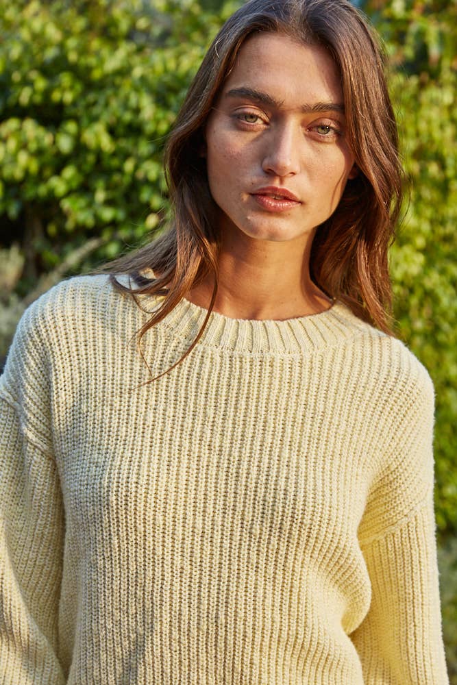 Cotton Ribbed Sweater
