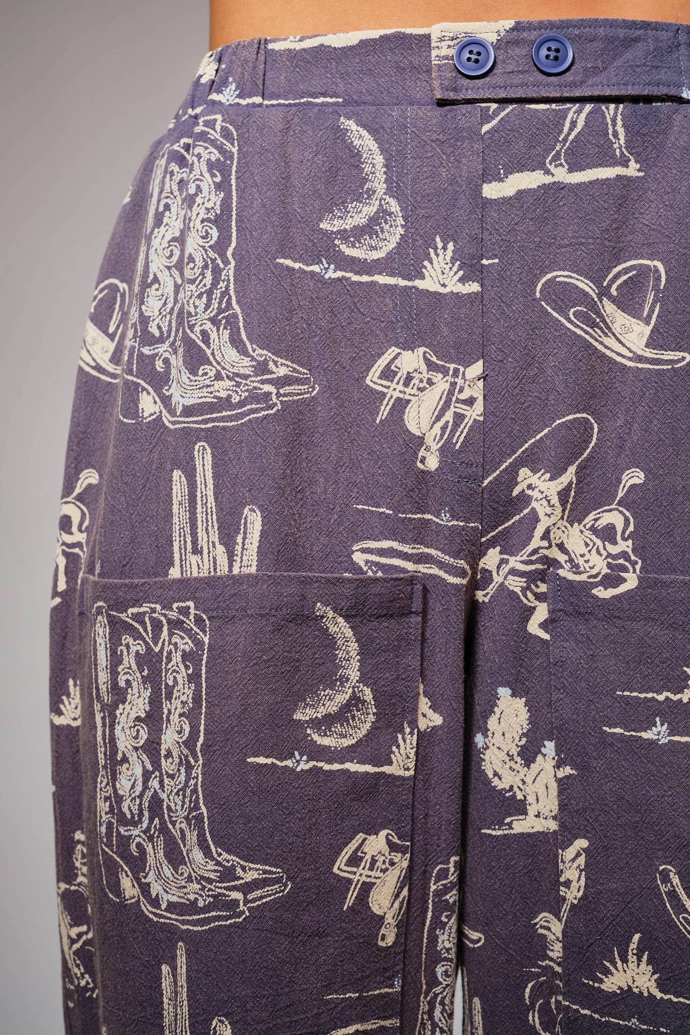 Western Printed Pants