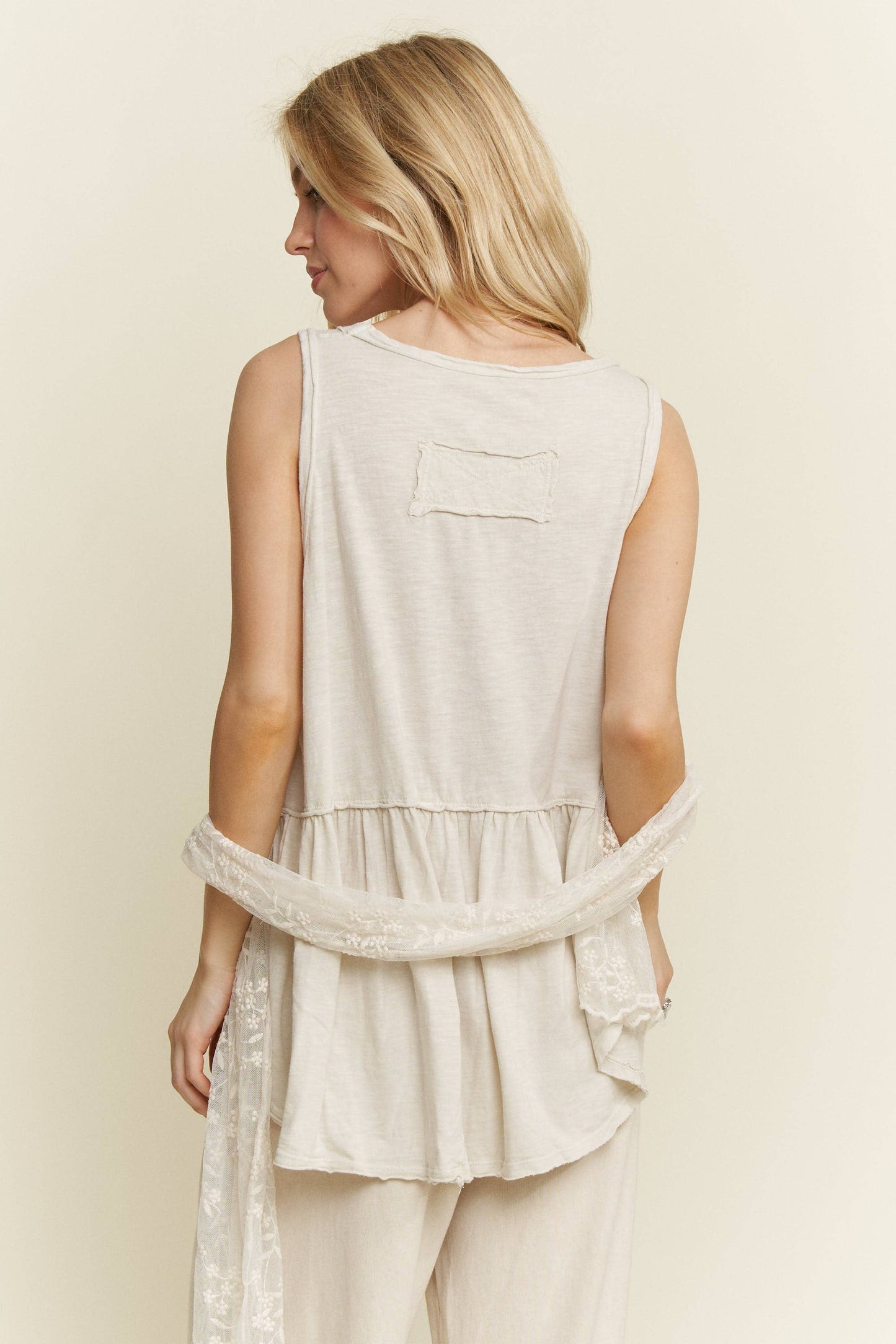 Washed Babydoll Tank