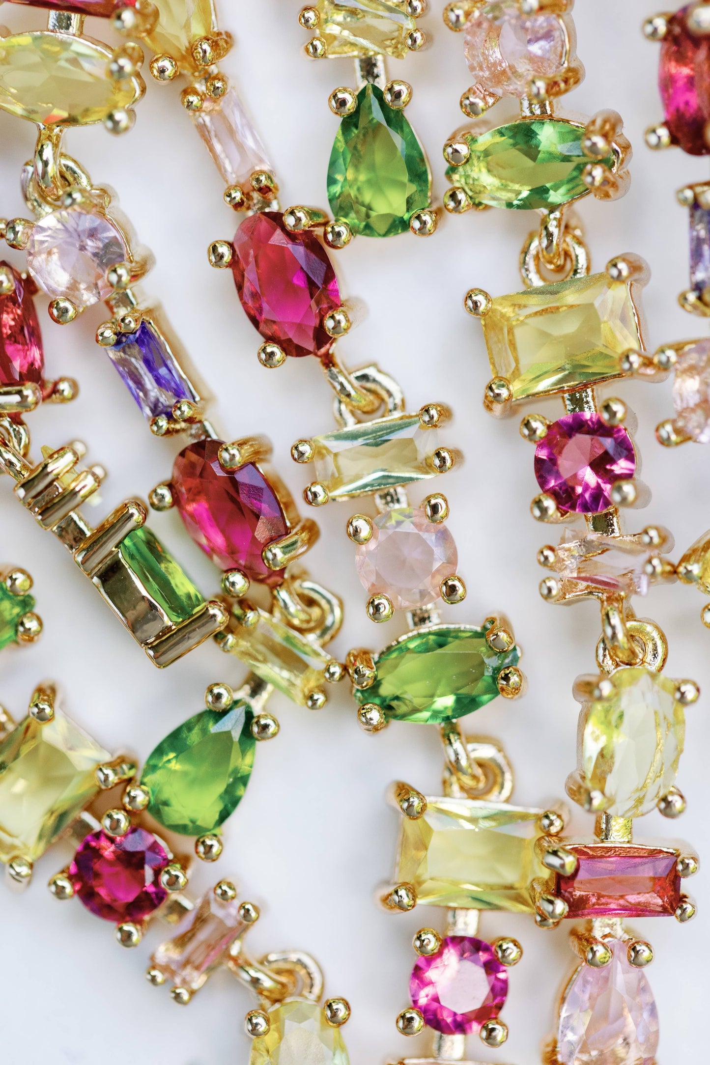 Jewel Crystal Layered Earrings