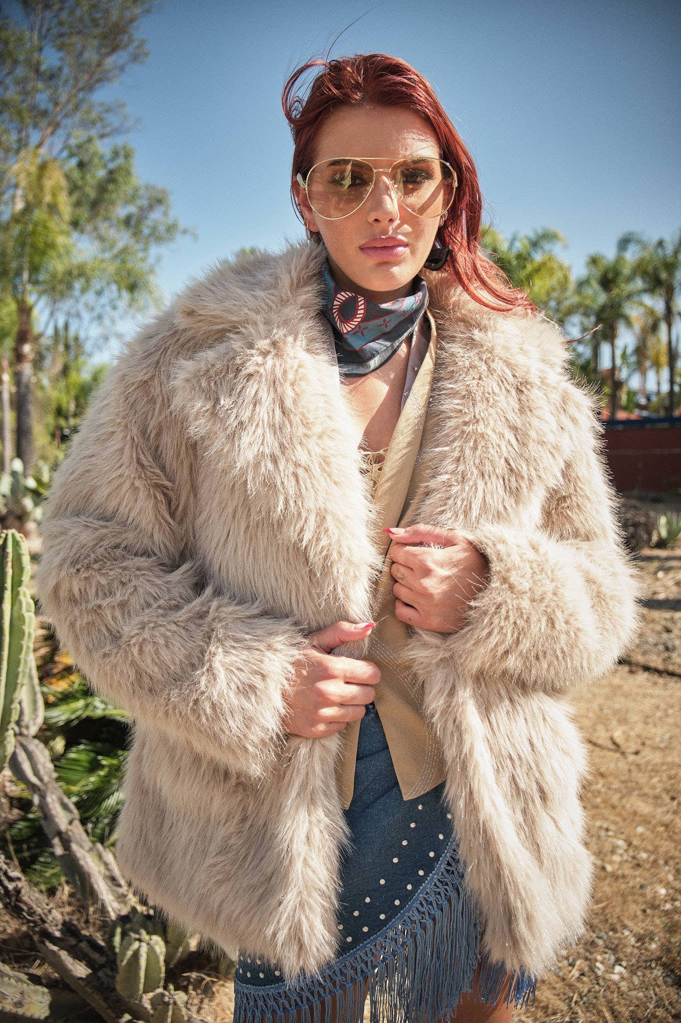 Shaggy Faux Fur Coat