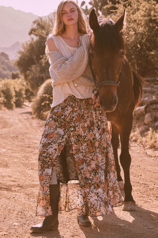 Floral Maxi Skirt