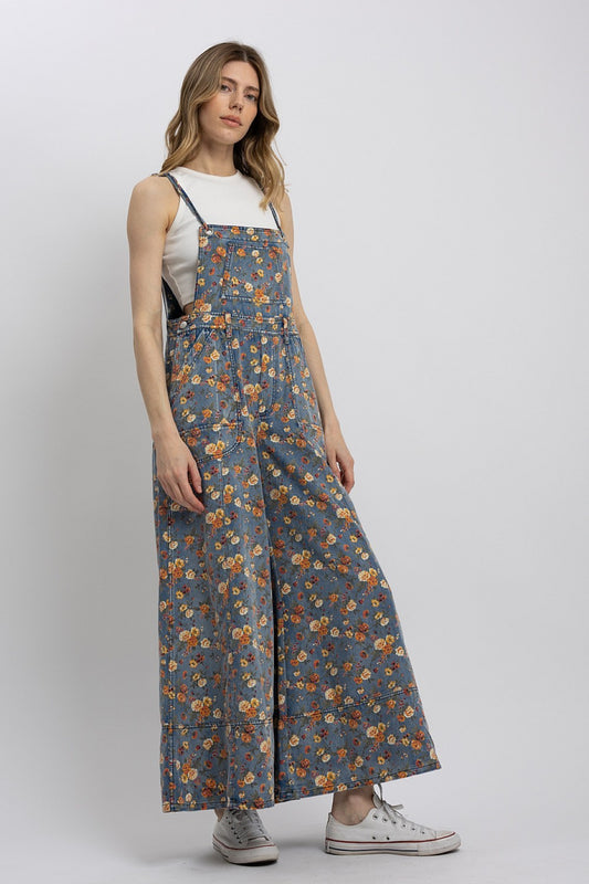 Strappy Wide-leg Overalls