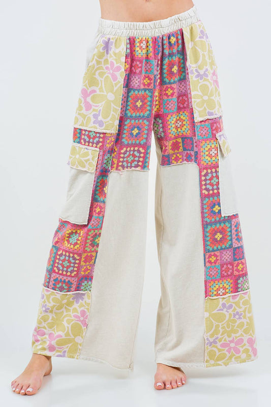 Crochet Print Pants