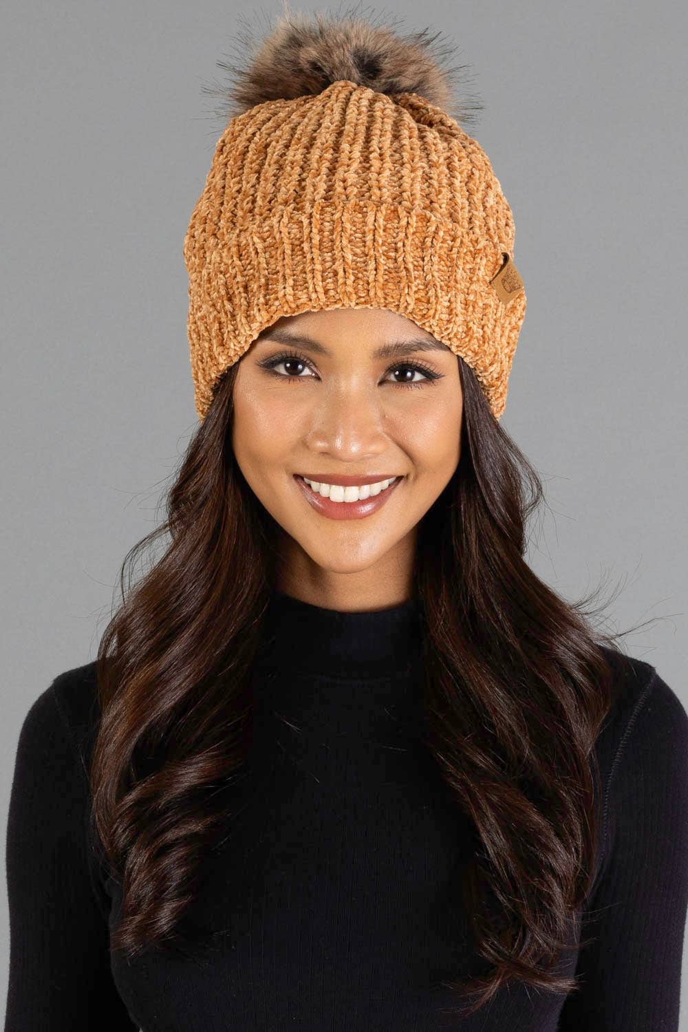 Camel Chenille l Hat