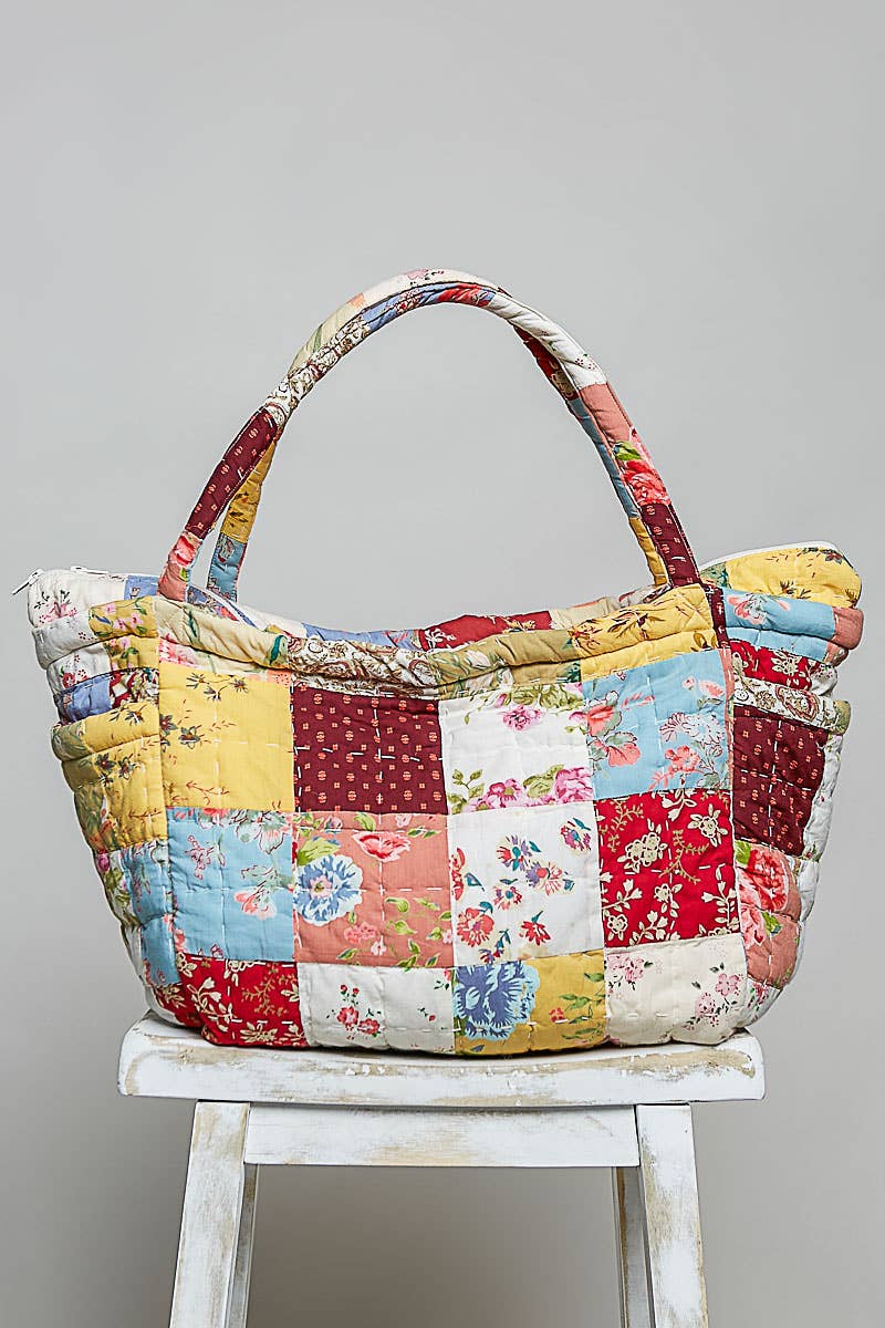 Pol: Bloom Quilted  Patchwork Bag