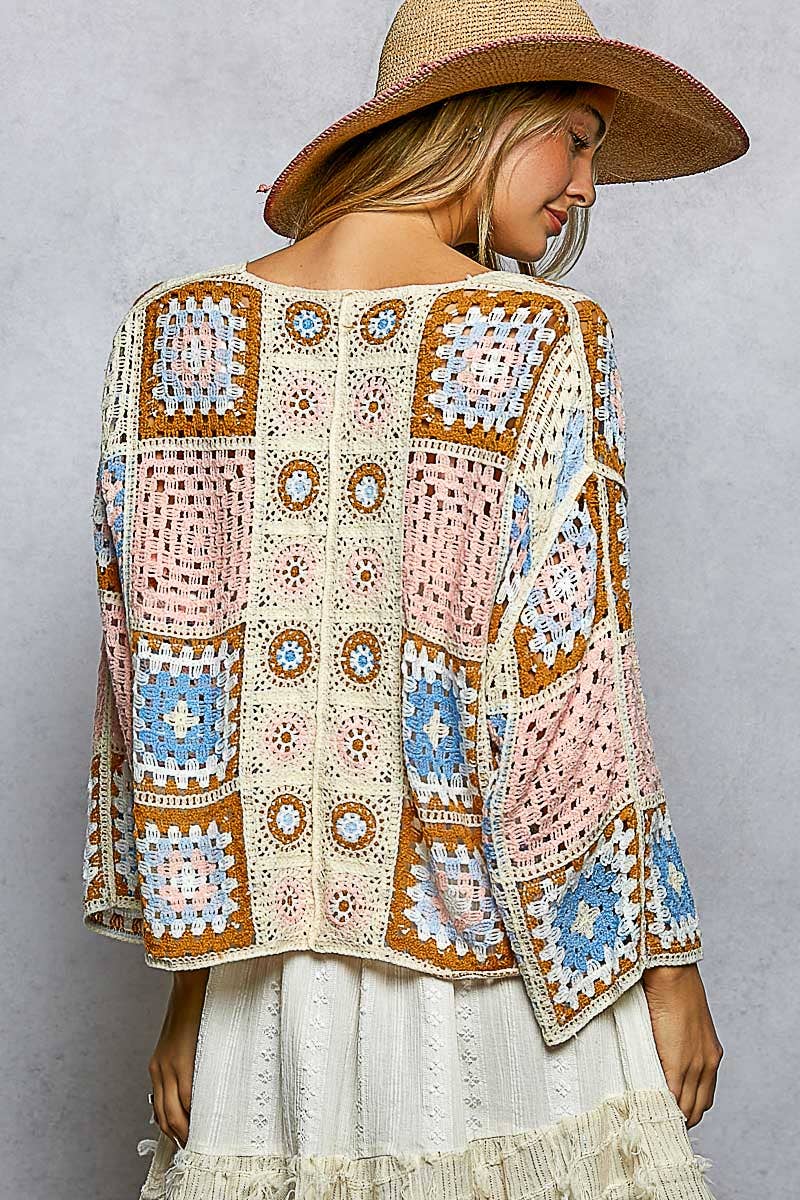 POL: Granny Square Cardigan