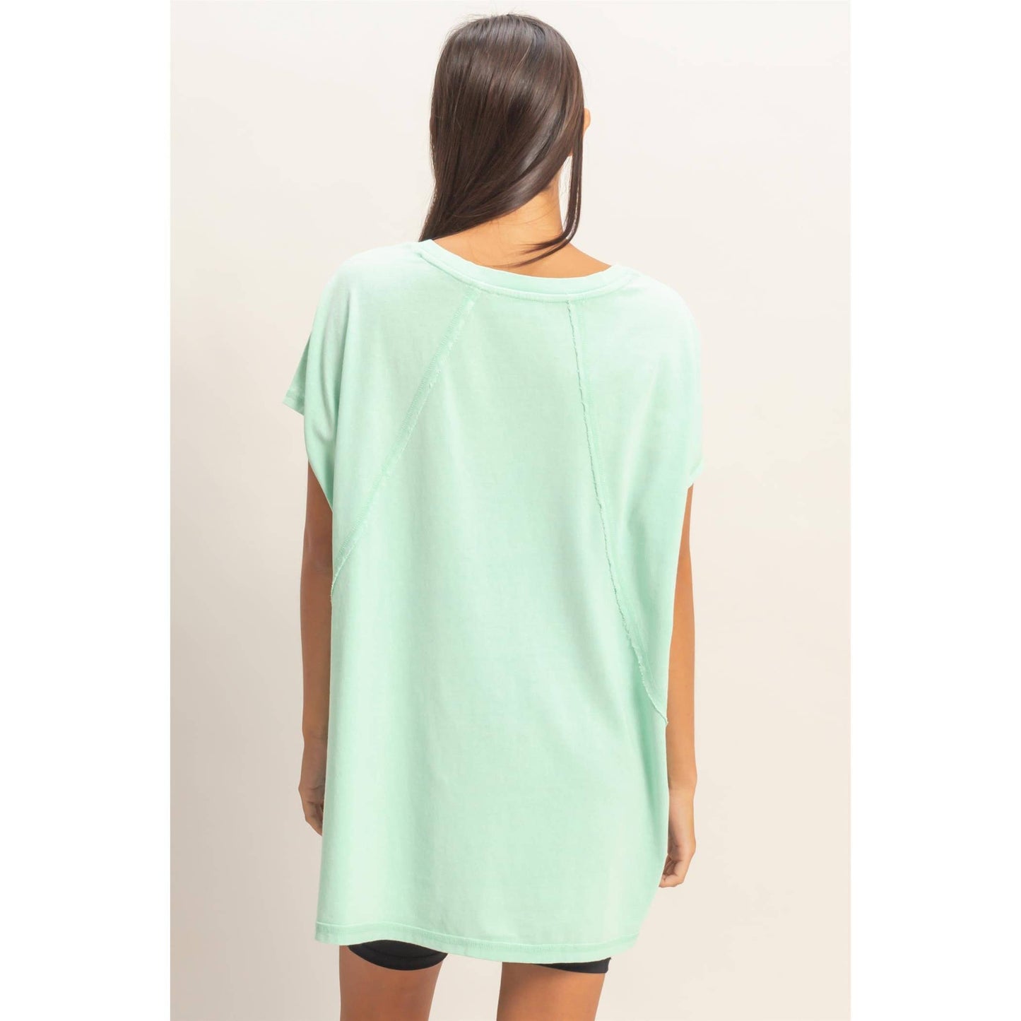 Oversized V-Neck Top