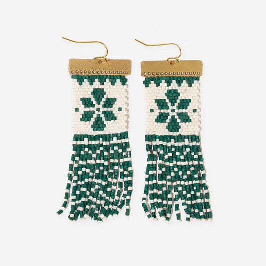 Green Holiday Earrings