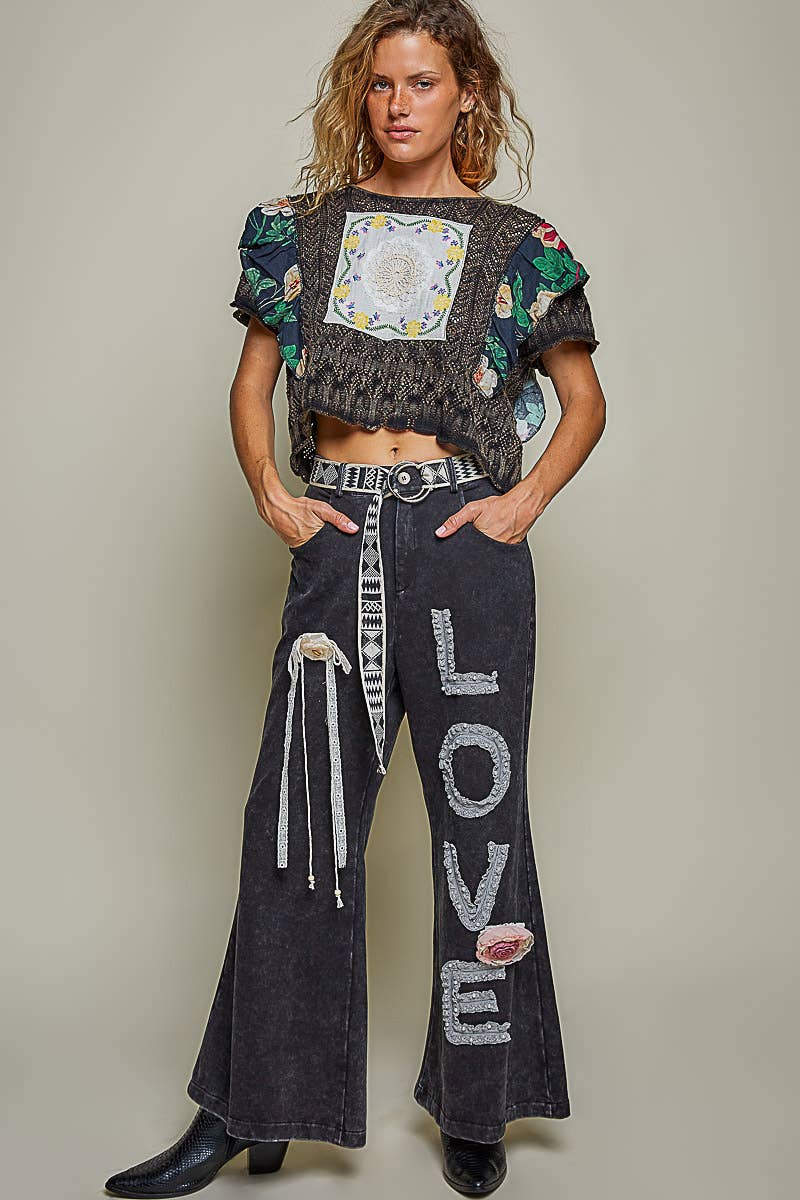 Love Lace Knit Pants