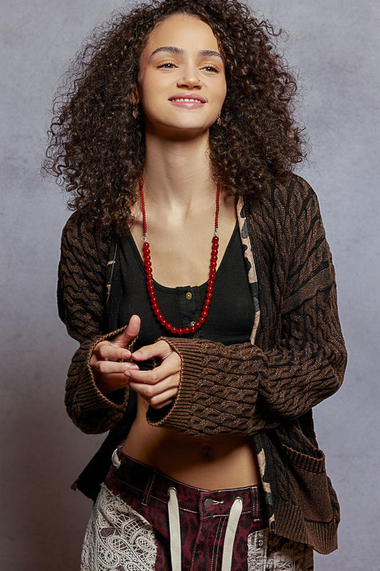 Pol: Blackened Brown sweater