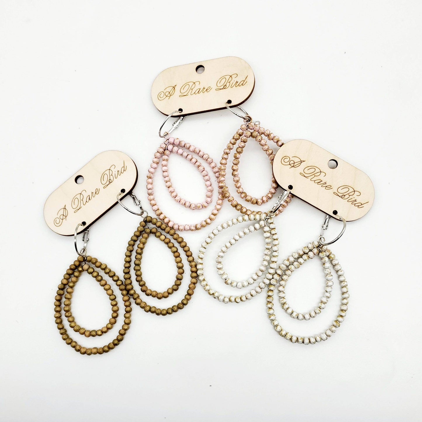 Gold Teakwood Earrings