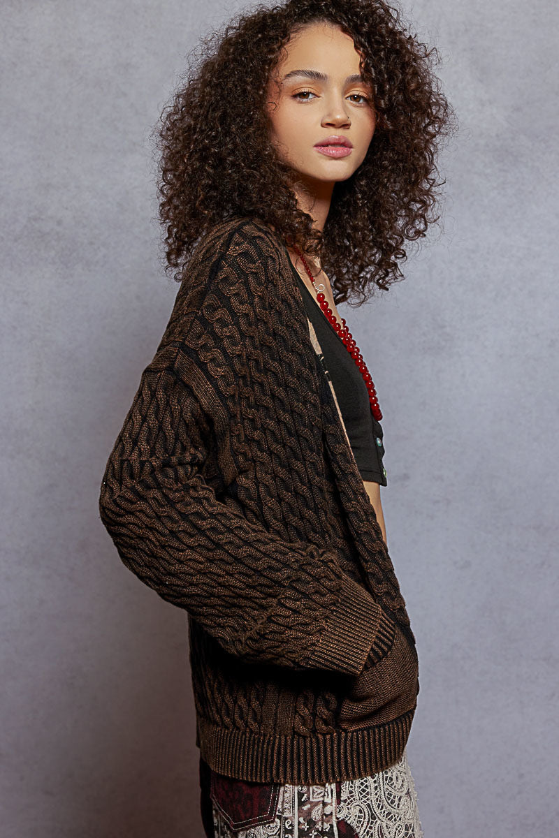 Pol: Blackened Brown sweater