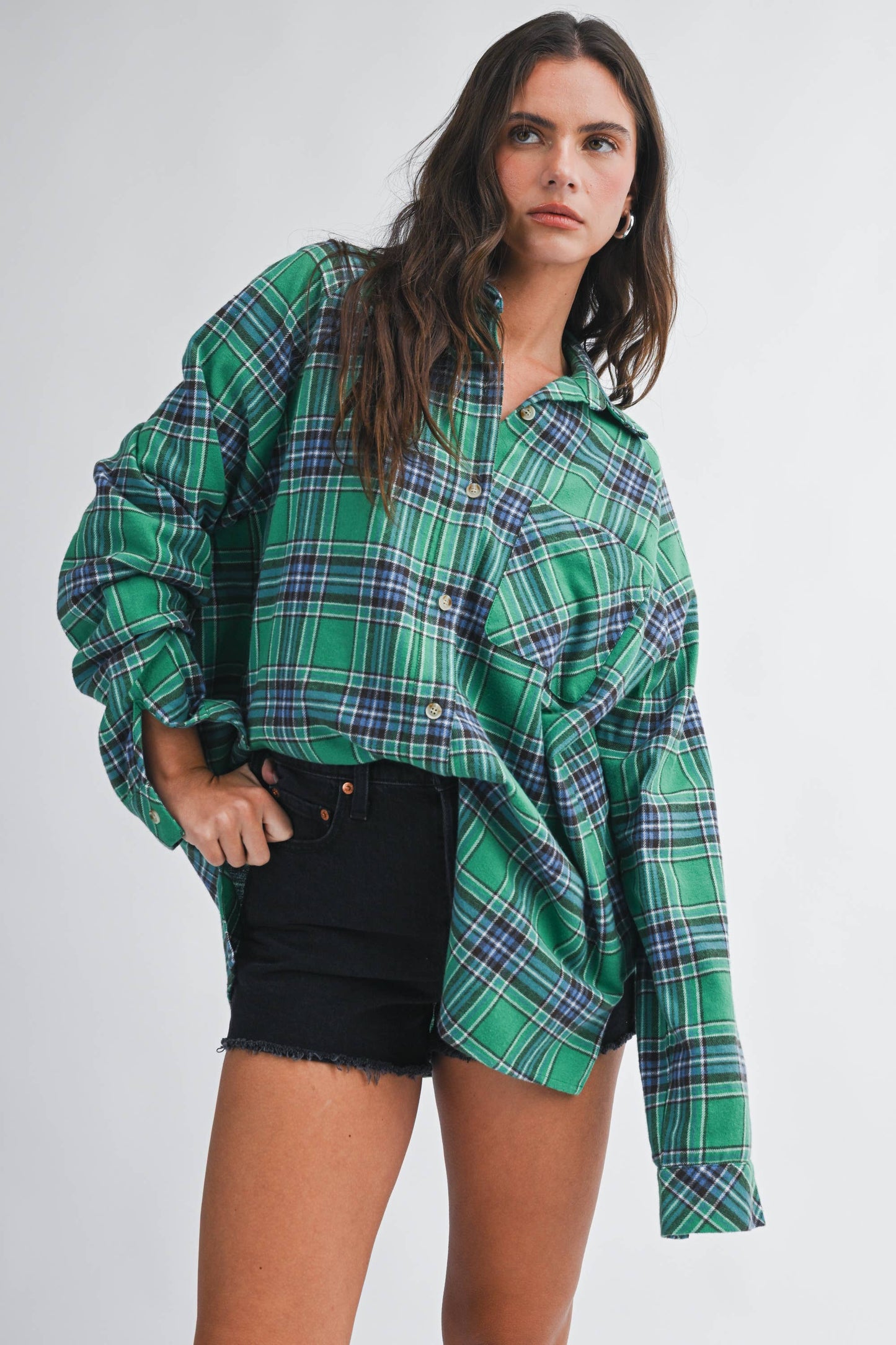 Oversized Flannel  Shirt
