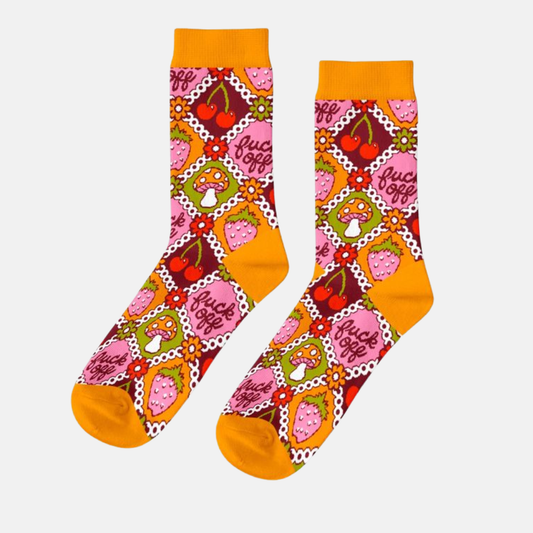 F*ck Off Retro  Crew Socks