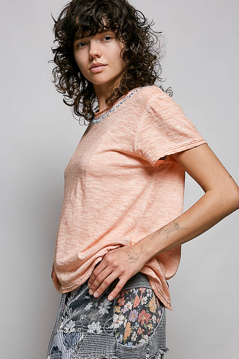 Pol: Hand-Stitched Knit Top
