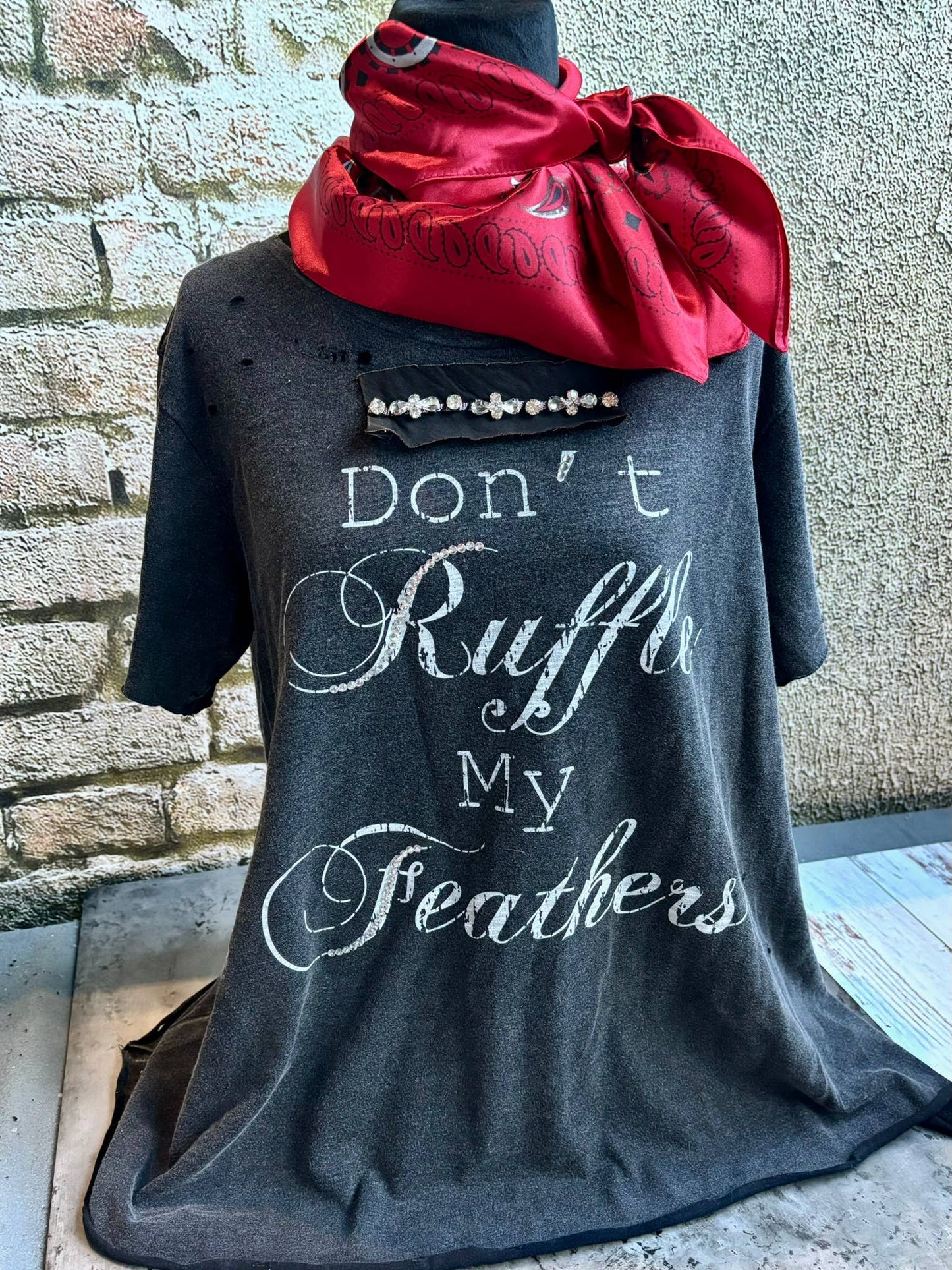 Don't Ruffle My Feathers Tattered Tee