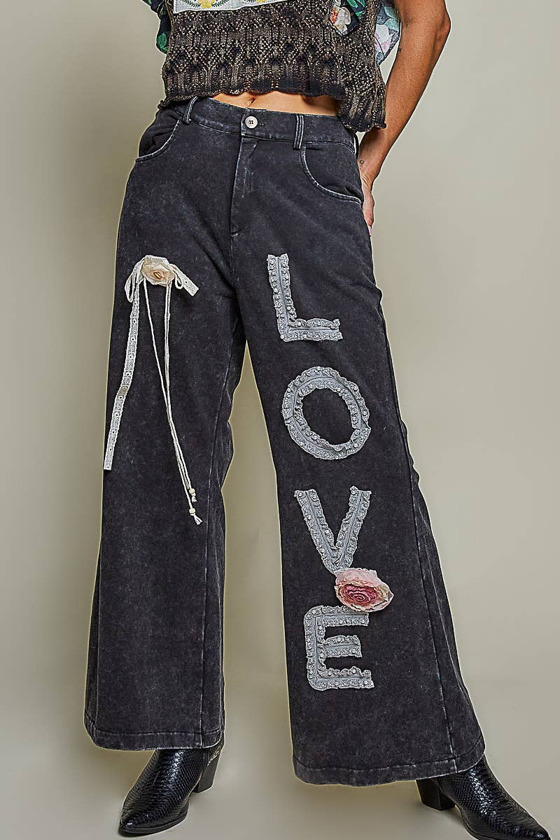 Love Lace Knit Pants
