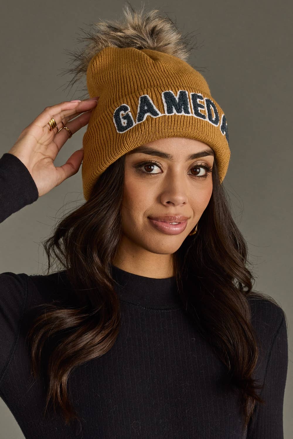 Camel & Gray Game Day Hat